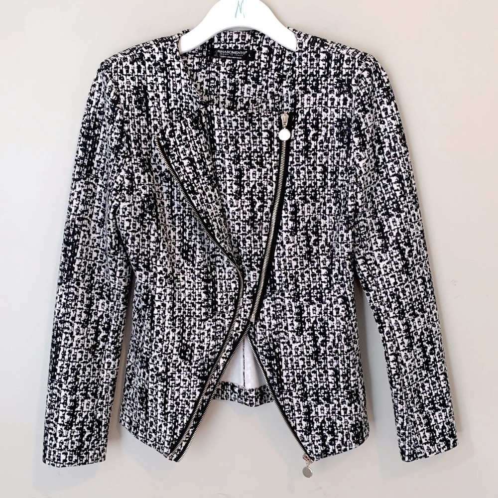 Rinascimento size L black and white blazer - Picture 6 of 12